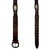 Rockmount Mens Scallop Laced Edge Conchos Brown Leather Belt