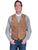 Scully Leather Mens Maple Lambskin Button Front Vest