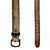 Rockmount Unisex Horse Tooled Laced Brown/Tan Leather Belt