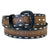 Rockmount Mens 2-Tone Horse Tooled Brown/Tan Leather Belt