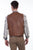 Scully Mens Saddle Tan Soft Lamb Western Snap Vest XL