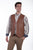 Scully Mens Saddle Tan Soft Lamb Western Snap Vest XL