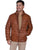 Scully Mens Cognac Lambskin Horizontal Ribbed Jacket