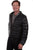 Scully Mens Ribbed Puffer Black Leather Leather Jacket