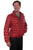 Scully Mens Ribbed Puffer Red Lamb Leather Leather Jacket