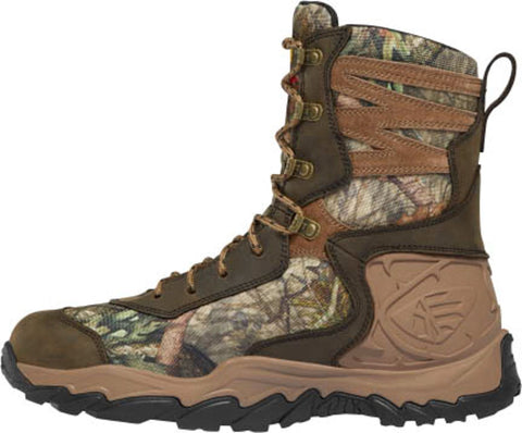 LaCrosse Mens Windrose 8in 600G Mossy Oak Break-up Country Leather Hunting Boots
