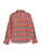 Ely and Walker Kids Girls Western Plaid Flannel Rust 100% Cotton L/S Shirt