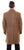 Wahmaker Mens Brown 100% Wool Herringbone Pile Coat