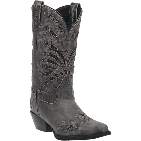 Laredo Womens Stevie Cowboy Boots Leather Black