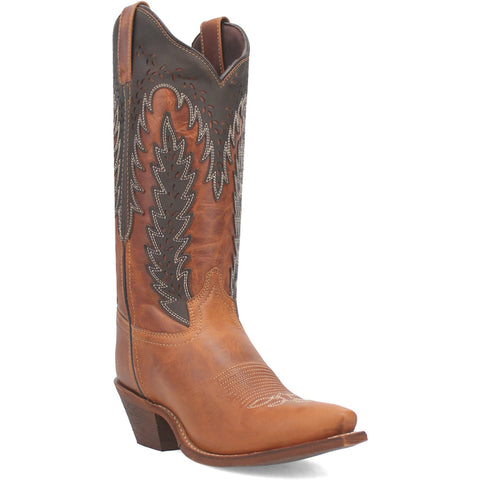 Laredo Womens Farah Honey Leather Cowboy Boots