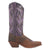 Laredo Womens Larissa Dark Brown/Purple Leather Cowboy Boots
