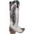 Laredo Womens Shawnee White/Black Leather Cowboy Boots