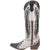 Laredo Womens Shawnee White/Black Leather Cowboy Boots
