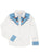 Ely and Walker Kids Girls Floral Fancy Yokes White Poly/Cotton L/S Shirt