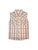 Ely and Walker Kids Girls Western Plaid Peach Cotton Blend S/L Shirt
