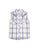 Ely and Walker Kids Girls Floral Embroidery Lavender Cotton Blend S/L Shirt