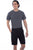 Scully Mens Gunmetal 100% Cotton Casual Shorts