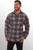 Scully Mens Charcoal/Navy 100% Cotton Corduroy Plaid L/S Shirt