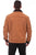 Scully Mens Easy-Fit Casual Tan Canvas/Leather Cotton Jacket