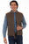 Scully Mens Olive Nylon Vertical Rib Vest