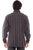 Scully Mens Dobby Stripe Shirt Charcoal 100% Cotton Cotton Jacket