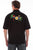 Scully Mens Black 100% Cotton Tiki Parrot S/S Shirt