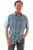 Scully Mens Hawaiian Palm Tree Blue 100% Cotton S/S Shirt