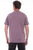 Scully Mens Wine 100% Cotton Henley S/S T-Shirt