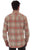Scully Mens Corduroy Plaid Red/Tan 100% Cotton L/S Shirt