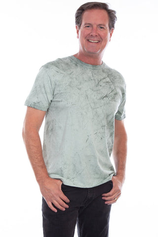 Scully Mens Ocean Mist Green 100% Cotton S/S T-Shirt