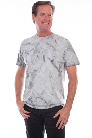 Scully Mens Ocean Mist Grey 100% Cotton S/S T-Shirt