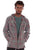 Scully Mens Unlined Plaid Grey/Red 100% Cotton Hoodie