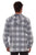 Scully Mens Unlined Plaid Blue/Grey 100% Cotton Hoodie