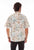 Scully Mens Batik Floral Natural 100% Cotton S/S Shirt