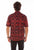 Scully Mens Batik Tribal Red 100% Cotton S/S Shirt