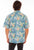 Scully Mens Hawaiian Coconuts Blue 100% Cotton S/S Shirt