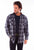 Scully Mens Heavyweight Flannel Charcoal Wool Blend L/S Shirt