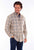 Scully Mens Corduroy Plaid Blue/Tan 100% Cotton L/S Shirt