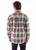 Scully Mens Flannel Plaid Brown/Green 100% Cotton L/S Shirt