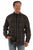 Scully Mens Faux Suede Elbow Patches Charcoal/Burgundy Wool Blend L/S Shirt