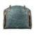 American West Womens Annies Secret Collection CC Denim Blue Leather Handbag Bag