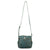 American West Womens Hill Country Inlay Eagle Denim Blue Leather Crossbody Bag