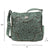 American West Womens Hill Country Inlay Eagle Turquoise Leather Crossbody Bag