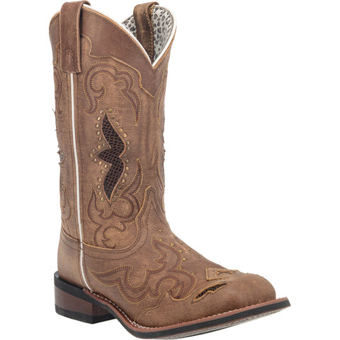 Laredo Womens Spellbound Cowboy Boots Leather Tan 11 W