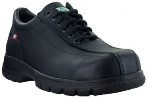 Mellow Walk Mens Quentin EH PR 3E Black Leather Lace-Up Duty Work Shoes