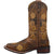 Laredo Womens Brown Secret Garden 11in Floral Cowboy Boots Leather