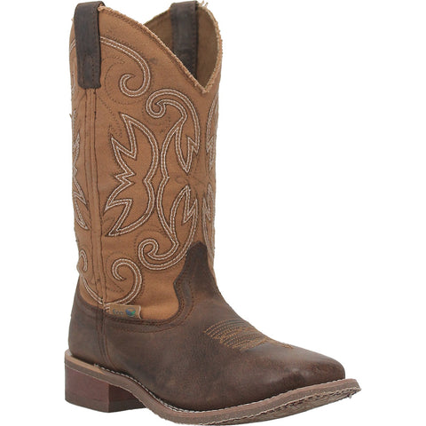 Laredo Womens Caney Cowboy Boots Leather Tan