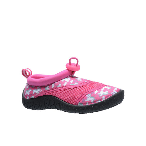 Tecs Girls Aquasock Slip On Pink Water Shoes