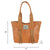 American West Womens Mohave Canyon Natural Tan Leather Tote Bag