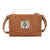 American West Womens Mohave Canyon Natural Tan Leather Crossbody Bag